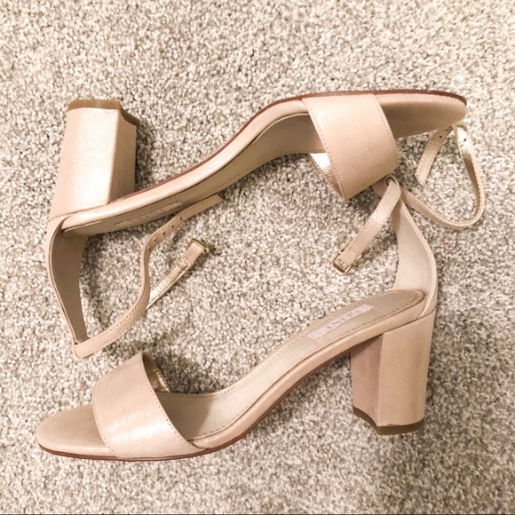 Glint Shoes | Glint Size 7 Blush Shimmer Platform Heels | Poshmark
